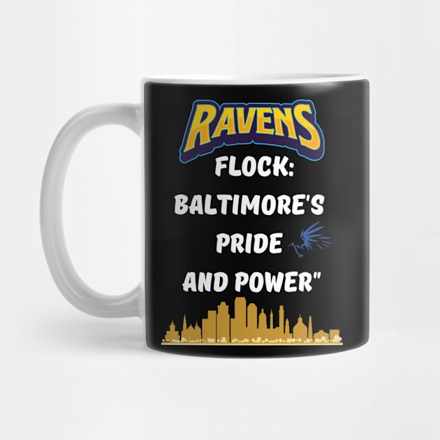 RAVENS FLOCK BALTIMORE PRIDE AND POWER SET DESIGN by The C.O.B. Store